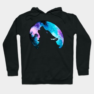 Wolf Howling at the Moon Hoodie